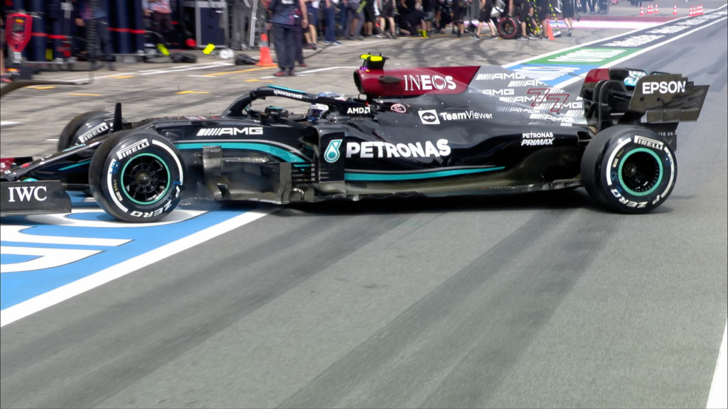bottas gets a three-place grid penalty for styrian gp after spinning in the pits