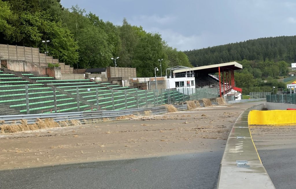 spa-francorchamps floods after storms ravage belgium