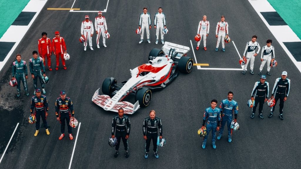 f1 reveals newly shaped 2022 season f1 car