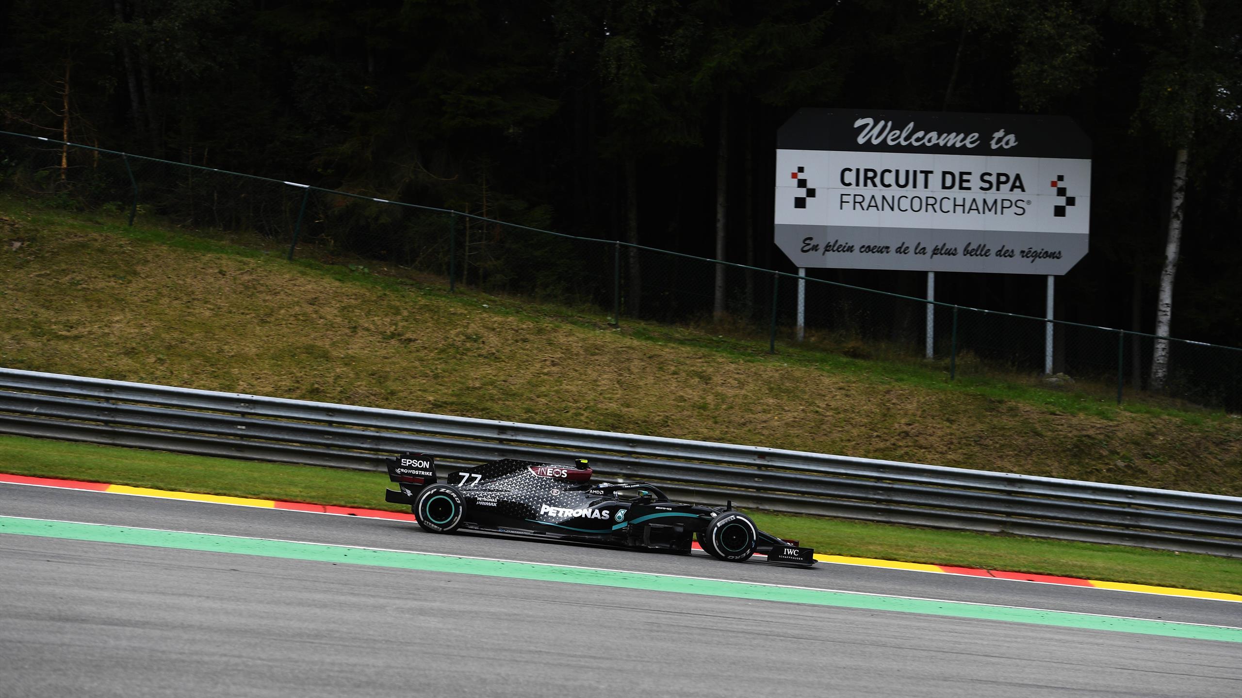 Mercedes hits Spa in new engines