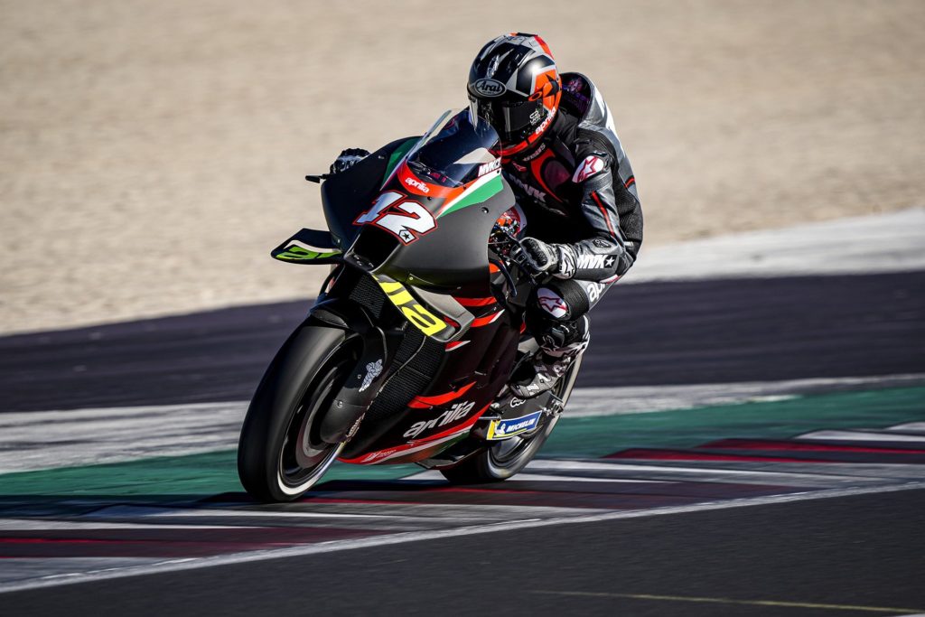vinales makes debut with aprilia in misano