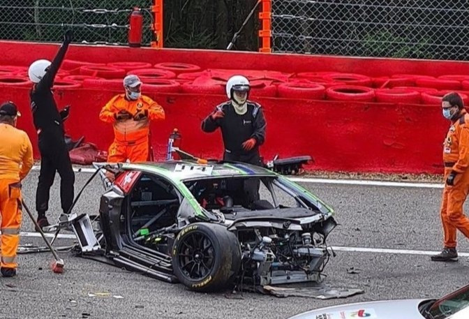Williams reserve driver Jack Aitken sustains fractures after horrifying crash at Spa