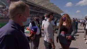 Martin Brundle snubbed by Tennis superstar Serena Williams at the US Grand Prix