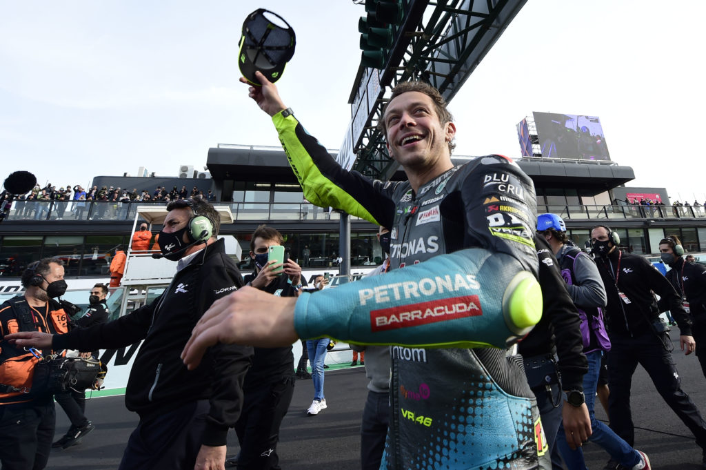 valentino rossi’s farewell at misano was filled with great emotion after a stunning performance
