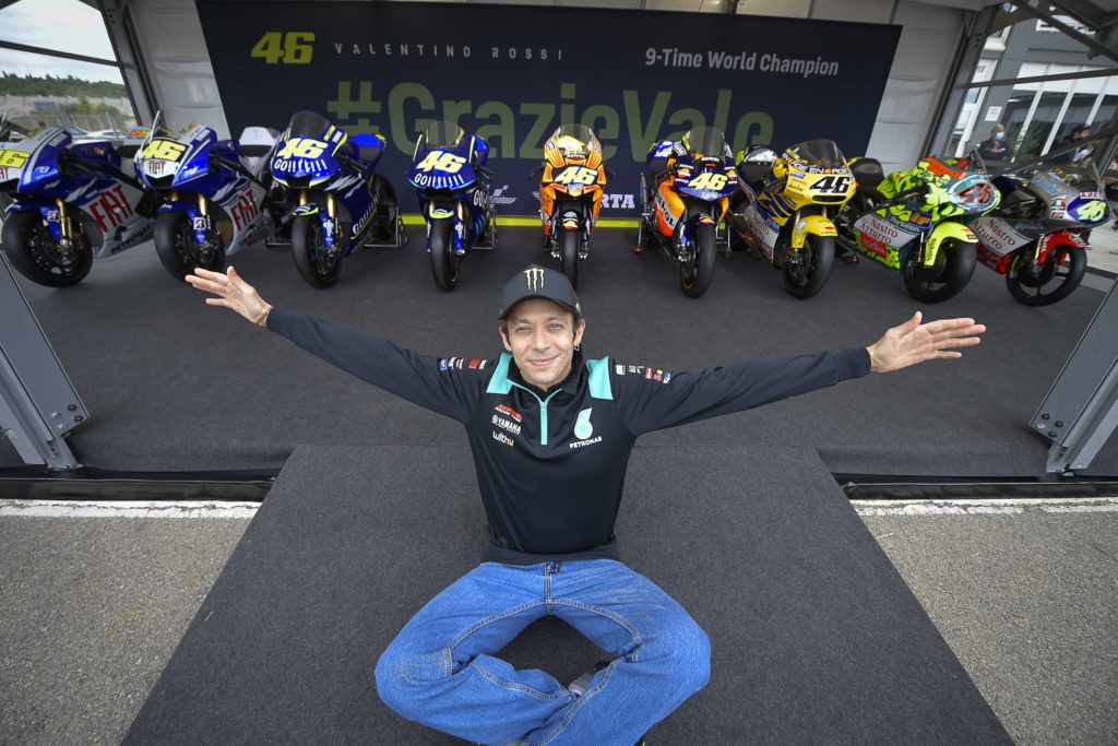 hamilton and norris give tribute to valentino rossi as he retires from motogp