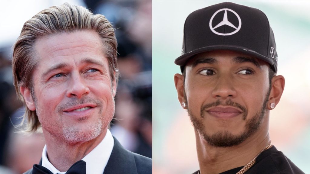 lewis hamilton and brad pitt join forces to work on a racing movie
