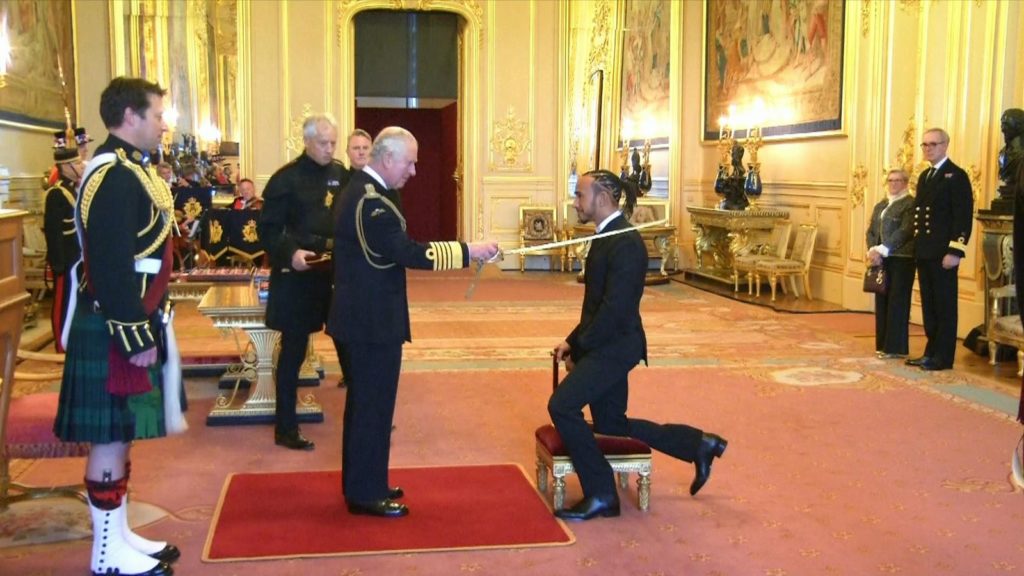 lewis hamilton receives knighthood despite championship loss