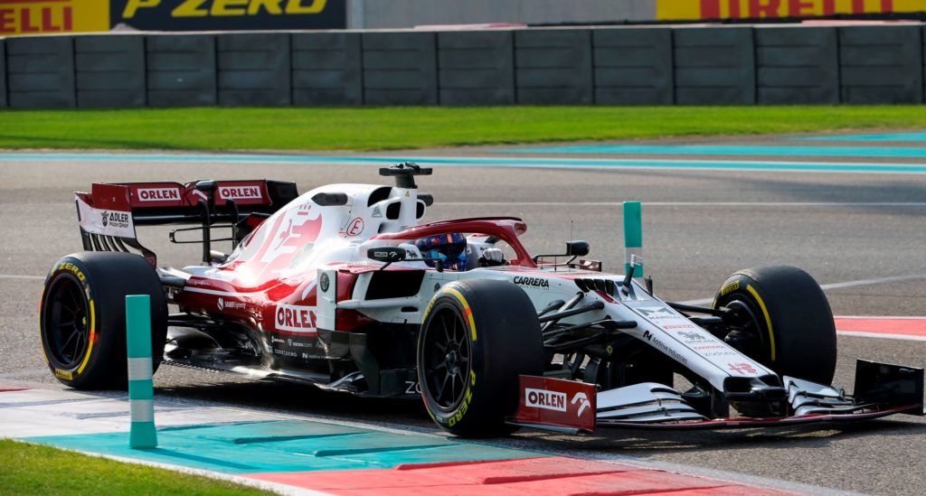 valtteri bottas and guanyu zhou make their debut with alfa romeo in abu dhabi post season test