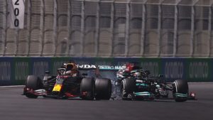Verstappen gets a penalty for causing collision with Hamilton in the Saudi Arabian GP