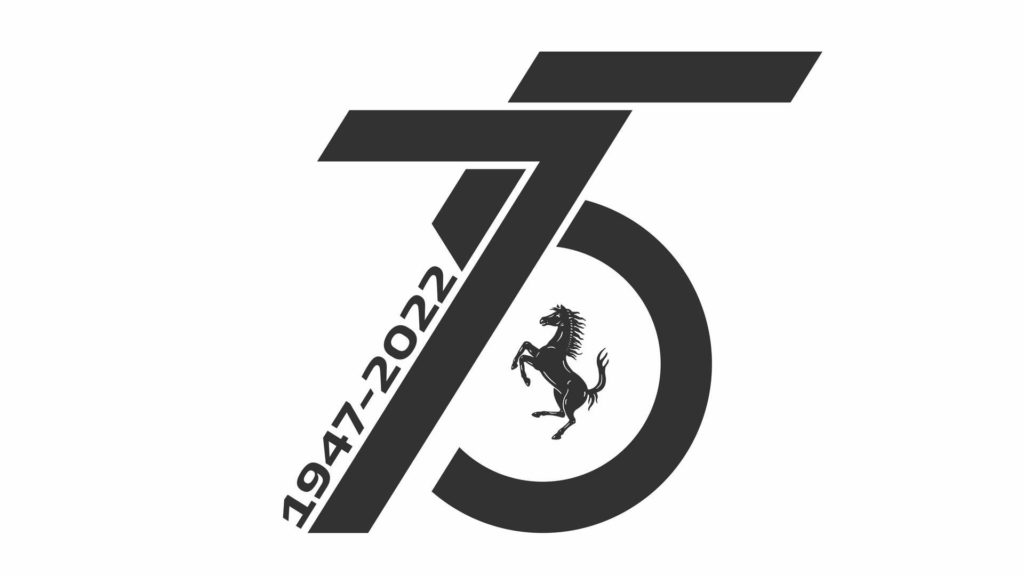 ferrari celebrates 75th anniversary unveiling a special logo
