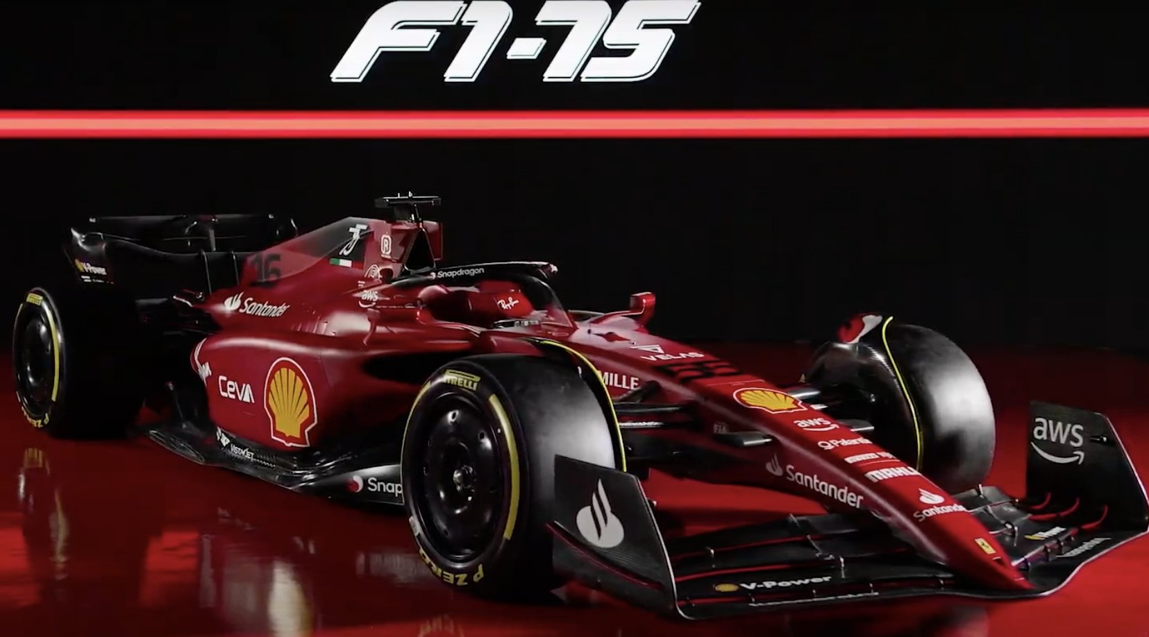 Ferrari officially presents their 2022 F1 contender, the F1-75