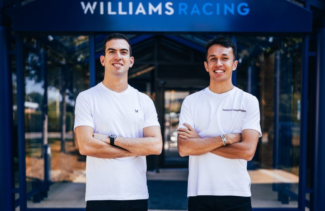 Williams tease 2022 livery in a video with their drivers