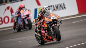 Miguel Oliveira wins Indonesian MotoGP amid extremely wet conditions