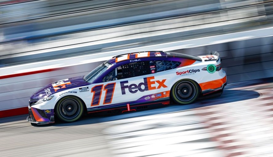 Denny Hamlin wins the first Cup series race this season at Richmond