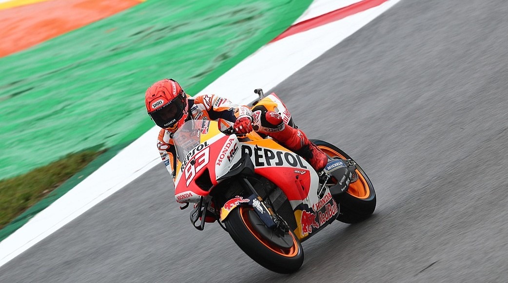 Marc Marquez tops the opening practice of Portuguese MotoGP