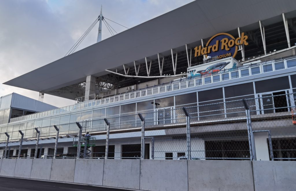 miami grand prix organisers say track is 95% complete