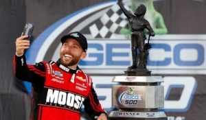 Ross Chastain wins Talladega Cup race after last lap overtake