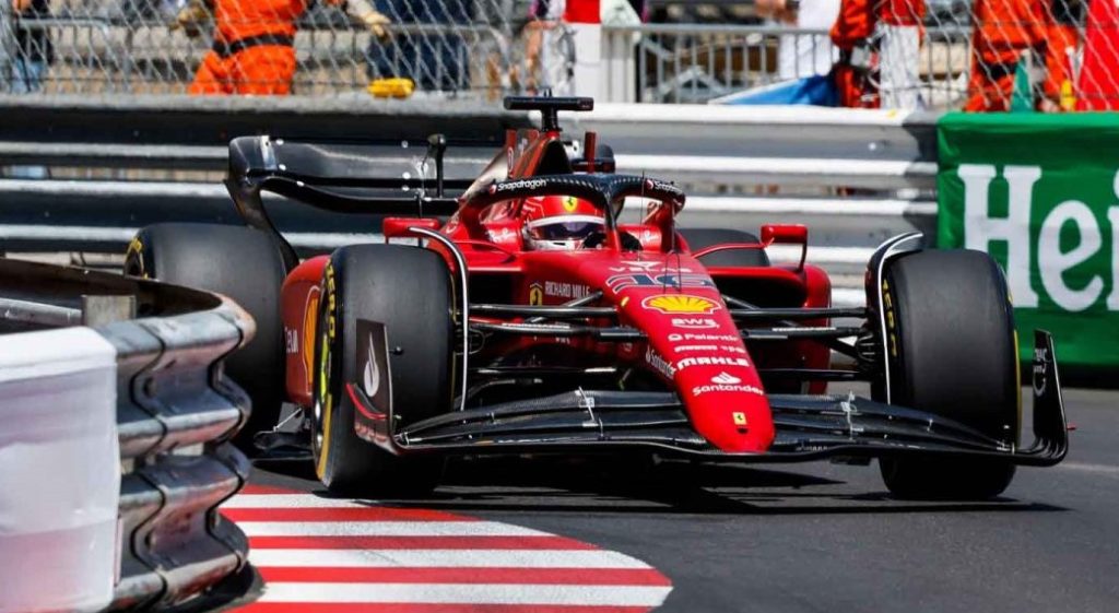 leclerc dominates in the second practice of monaco grand prix