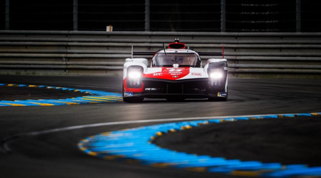 Toyota 1-2,Kamui Kobayashi,third practice at Le Mans