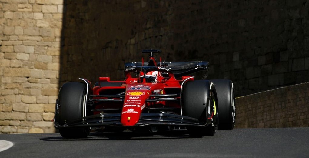 Leclerc tops second practice of Azerbaijan Grand Prix
