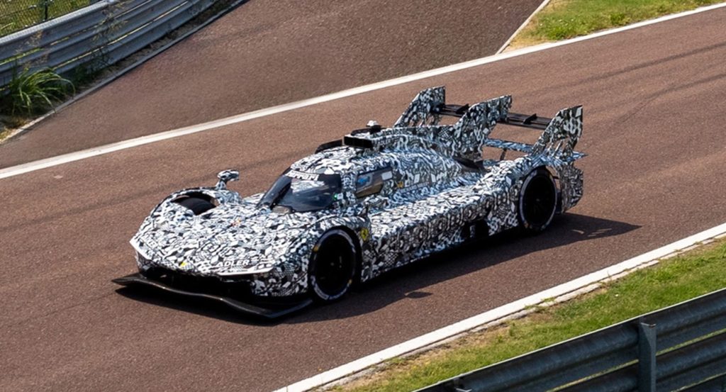 watch ferrari’s le mans hypercar make track debut at fiorano