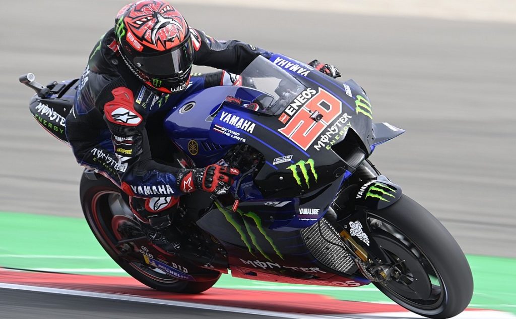 quartararo tops the second practice of british motogp