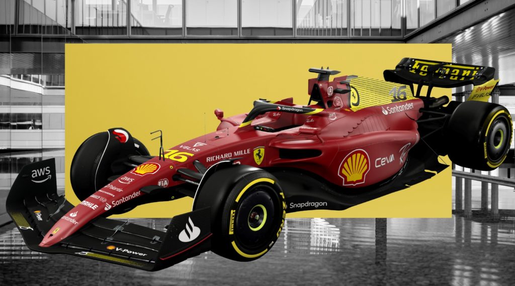 ferrari unveils yellow-themed livery for italian grand prix