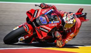 Jack Miller leads a Ducati fivefold finish in the third practice at Aragon