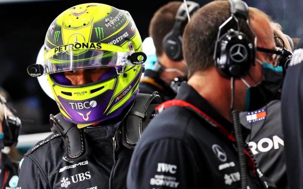 Jeddah qualifying,Hamilton,Mercedes W14