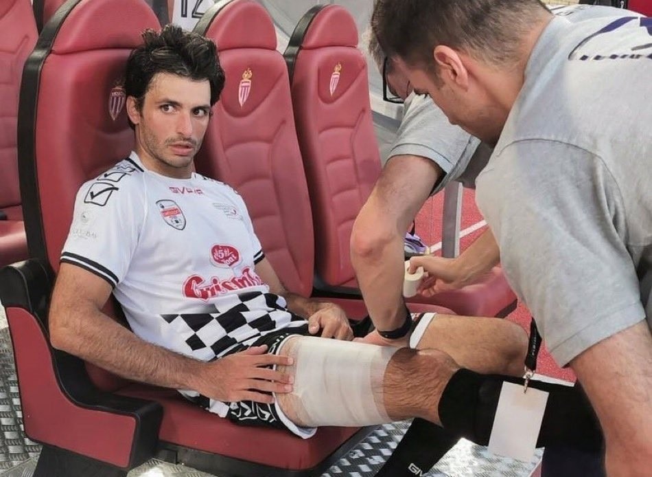 Carlos Sainz may be a doubt for Monaco GP after charity football injury