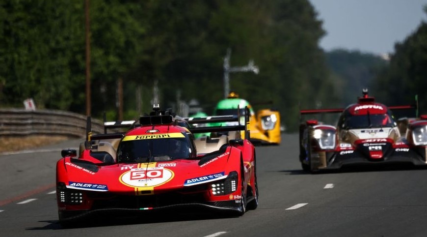 Ferrari fastest in the second test session at Le Mans