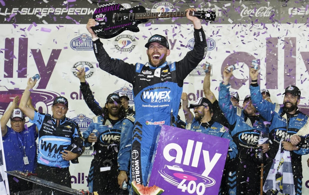 Ross Chastain secures first Cup win this season with Nashville victory