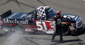 Busch rallies KBM to 100th Truck Series win at Pocono