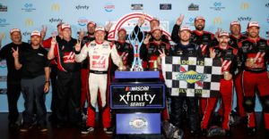 Cole Custer named winner of Chicago XFinity race after rain cuts short the race