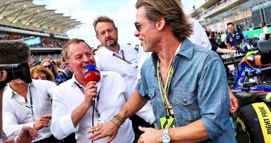 Brad Pitt,Martin Brundle,cameo appearance,Formula 1
