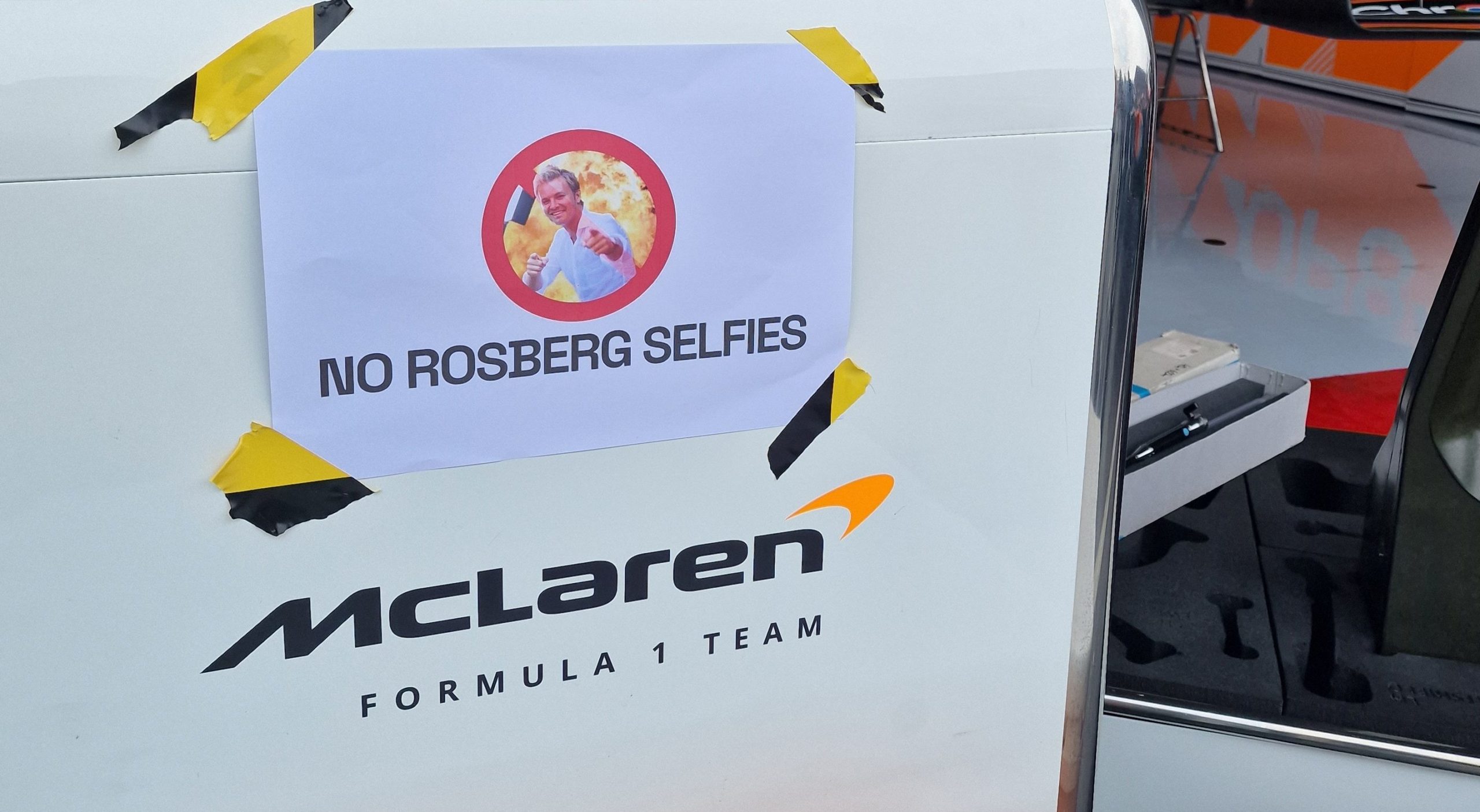 McLaren avoids Nico Rosberg 'curse' by banning him from garage