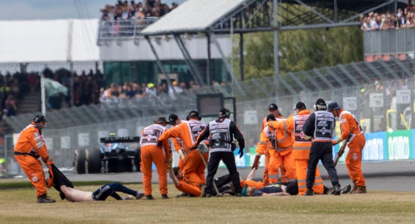 Protestors warned against risking their lives ahead of British Grand Prix