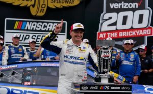 McDowell makes it to the playoffs after winning the Verizon 200 at Indy
