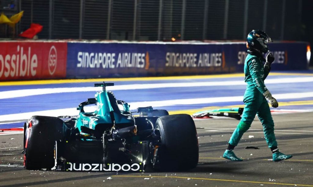Lance Stroll,crash,Singapore