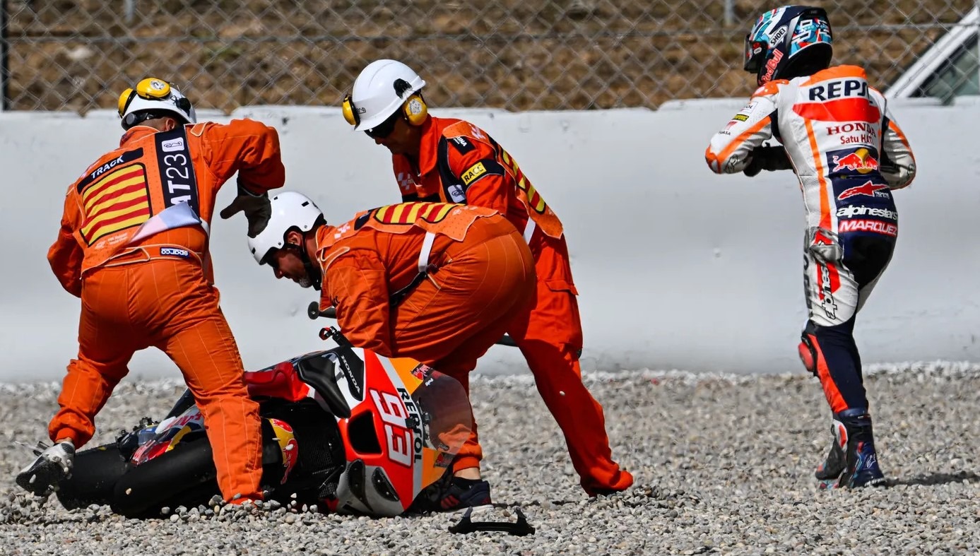 Marc Marquez,crash,Catalunya