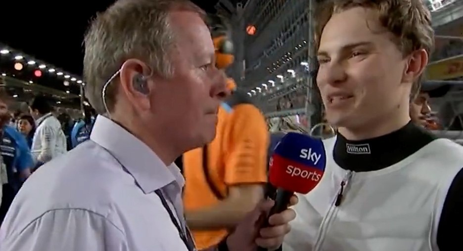 Martin Brundle apoligises to Piastri after Singapore snub