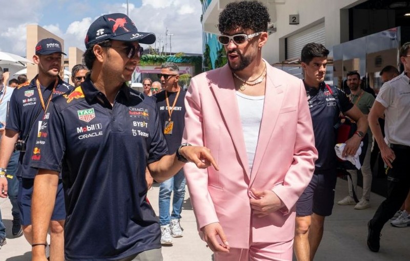 Sergio Perez features in Bad Bunny's music video
