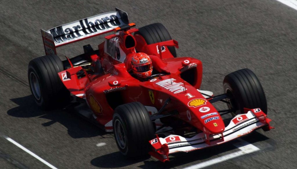 Verstappen,Michael Schumacher’s Ferrari F2004