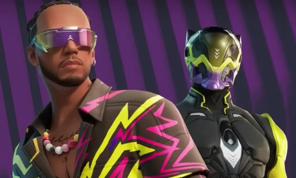 Lewis Hamilton features in Fortnite as an icon