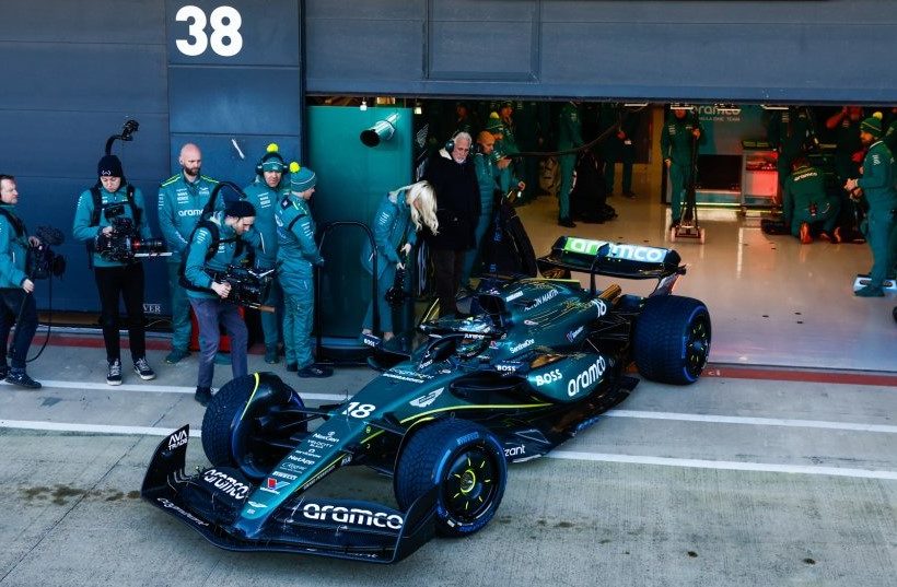 Aston Martin AMR24 makes track debut at Silverstone