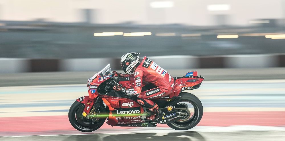 Bagnaia tops the first day of 2024 MotoGP Qatar pre-season test
