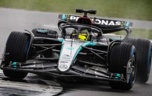 Mercedes W15 makes track debut with a Silverstone demo run