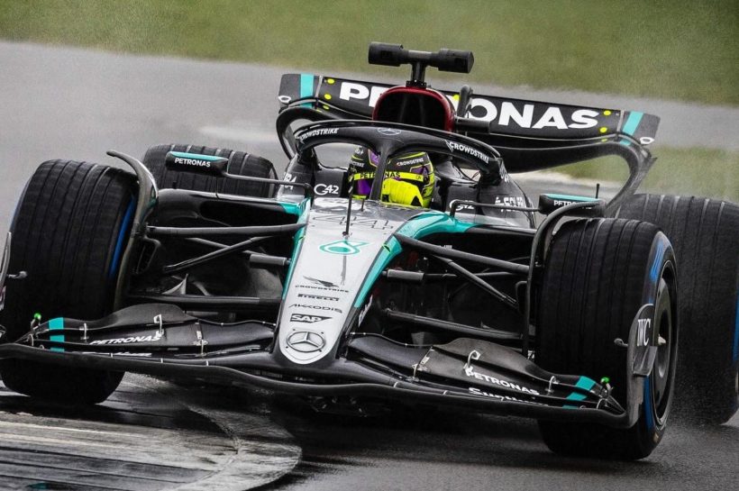 Mercedes W15 makes track debut with a Silverstone demo run