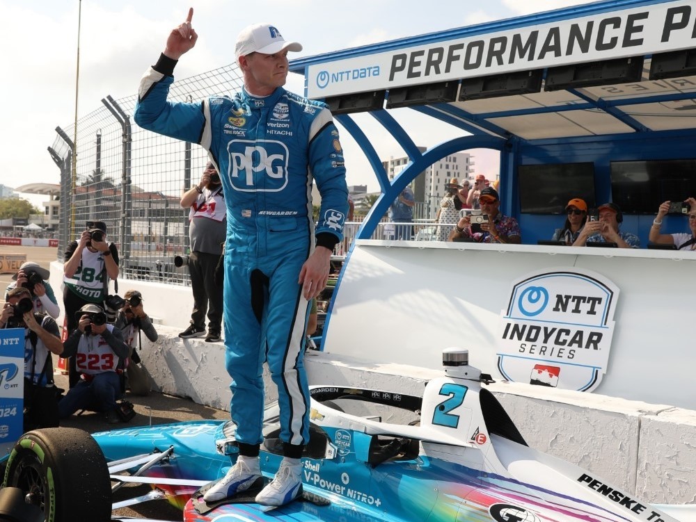 Josef Newgarden wins the IndyCar season opener at St. Petersburg