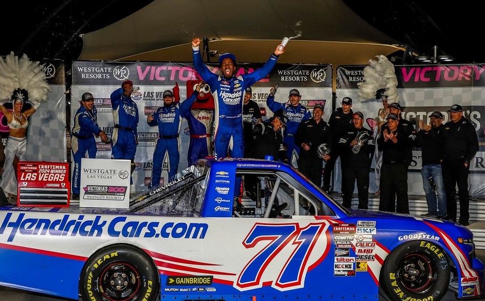 Rajah Caruth makes history after securing maiden Truck Series victory in Las Vegas